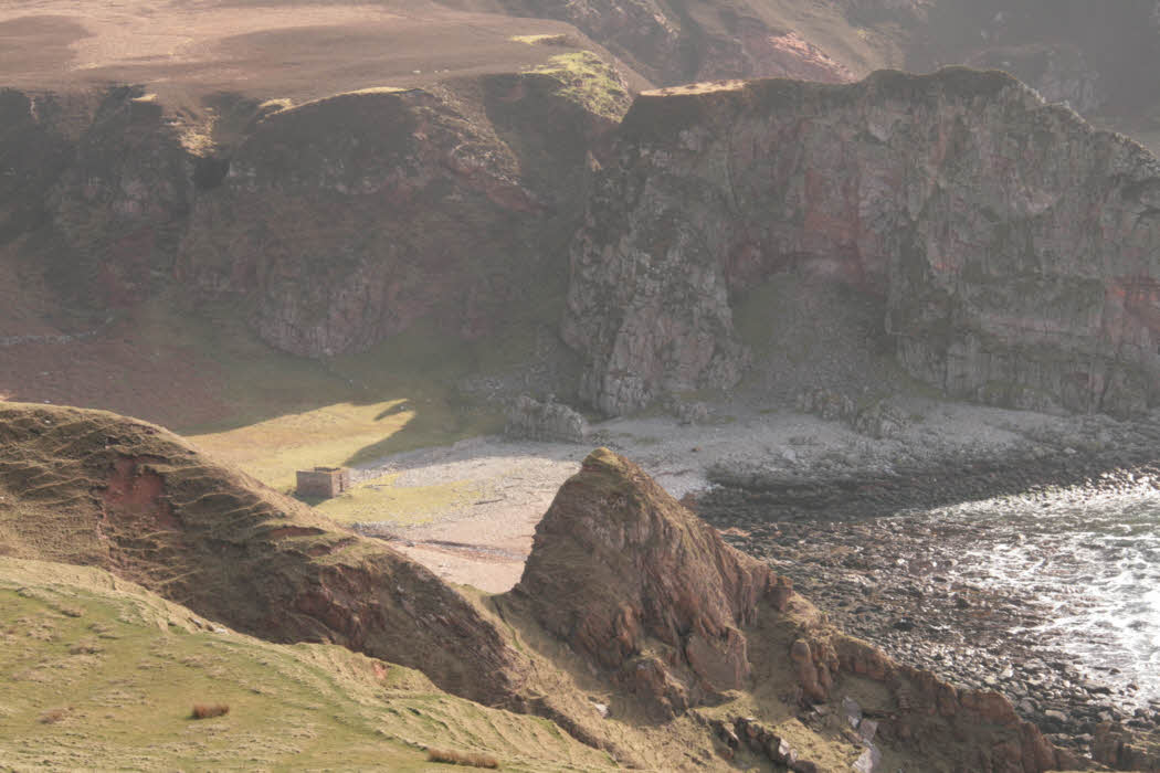 Lonely ruined cottage on the Mull of Oa