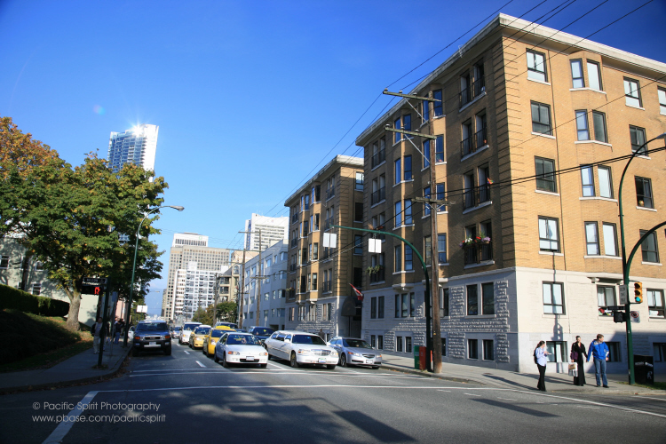 Thurlow Street at Nelson Street, West End