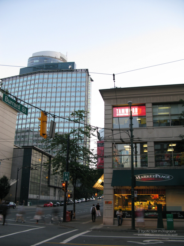 Smithe St at Burrard St, Downtown, Vancouver