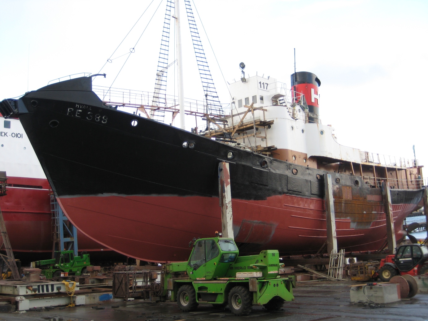 April 2009: Whale 8 prepared for fishing <br> again for the first time in 21 years