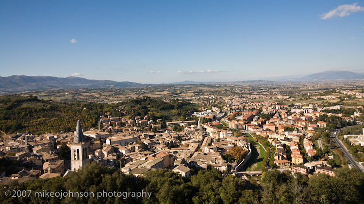 Spoleto from La Rocca