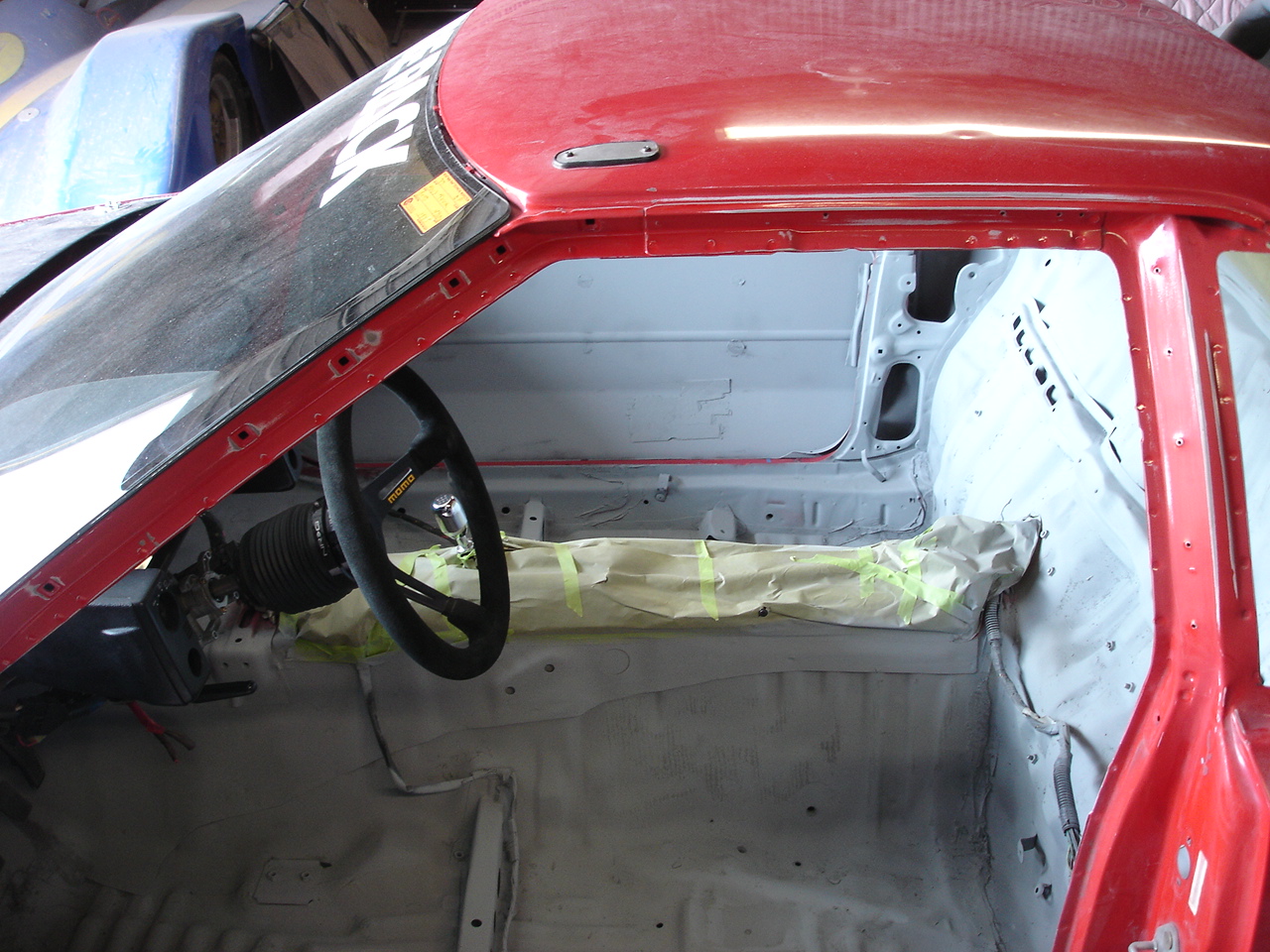 Cockpit painted
