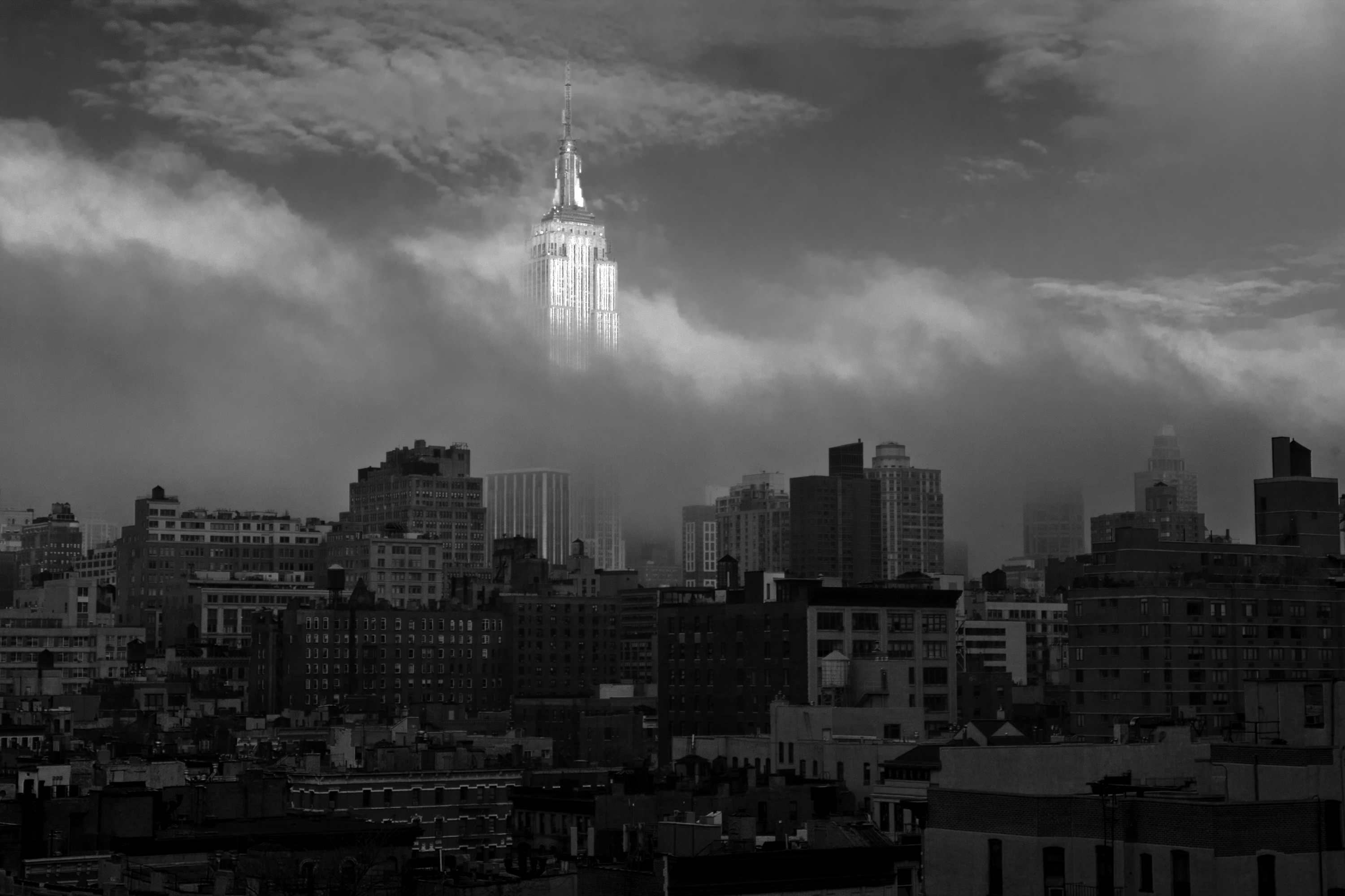Skyscraper and Fog