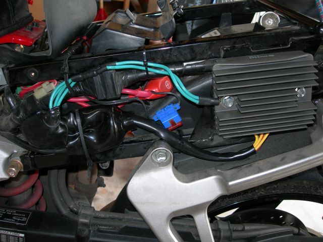 kept everything tucked up as much as possible for air flow/circulation