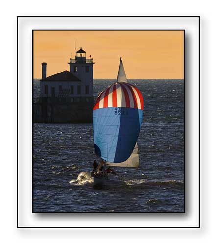 Sailing Into Oswego Harbor