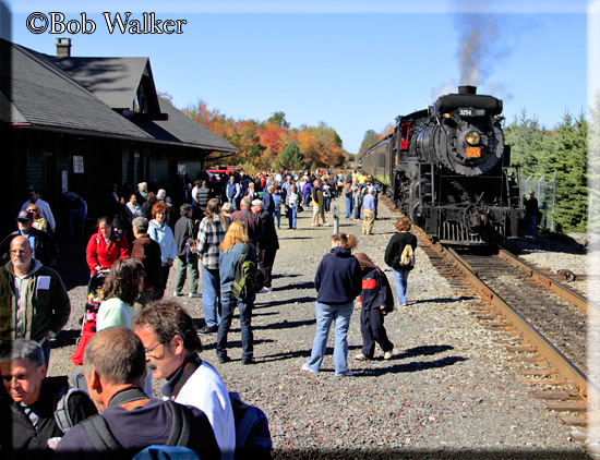 Disembarked Passengers At Tobyhanna Station Looking Things Over