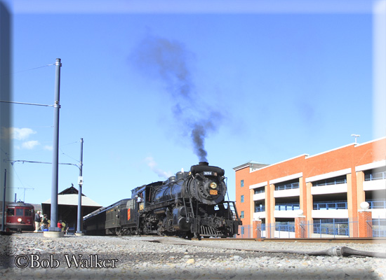 Steam Locomotive 3254 Awaits Passengers Boarding