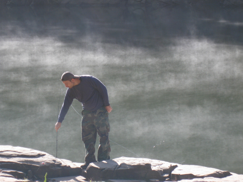 Matt on fishing duty