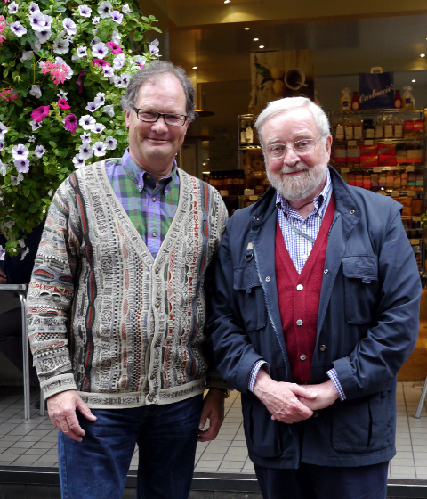 Frank Dernie, Howard Cummer (photo by Esther Cummer)