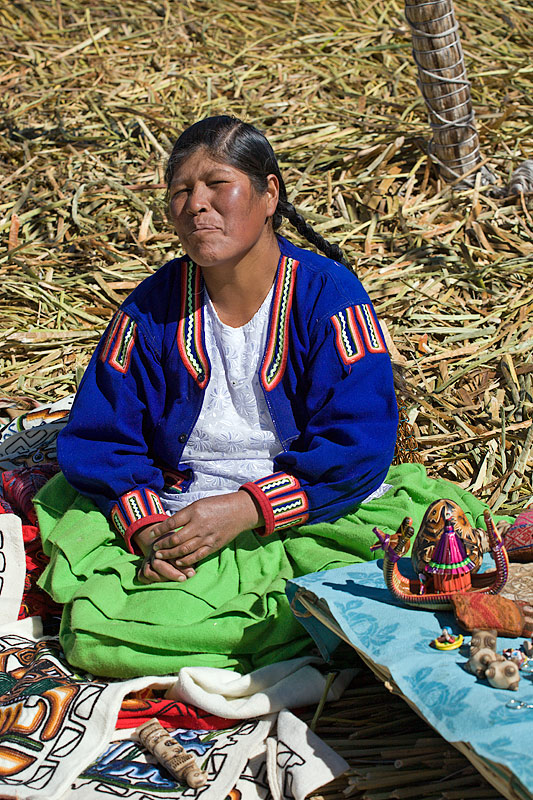 Handicraft Lady from Uros Islands