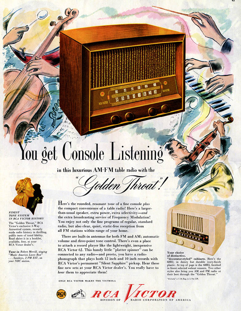 RCA ad from Colliers -  Jan. 10, 1948