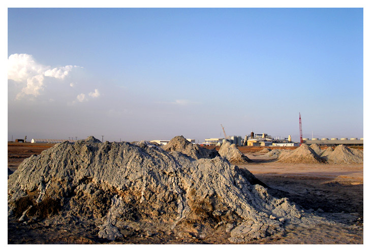 With New Geothermal Power Plant in Background