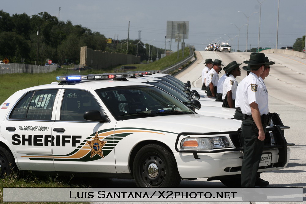 Sgt. Ron Harrisons Funeral Proccesion