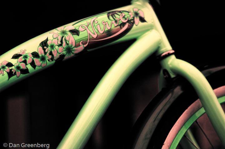 Bike in Lime and Pink