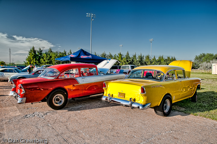 1956 and 1955 Chevy Drag Cars