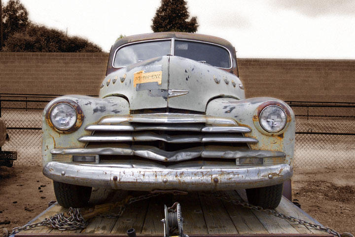 47 Chevy with Sepia Background