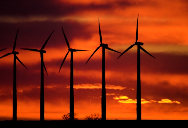 Big Windmill Sunset