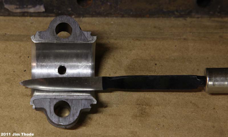 Scraping rod cap to get full contact