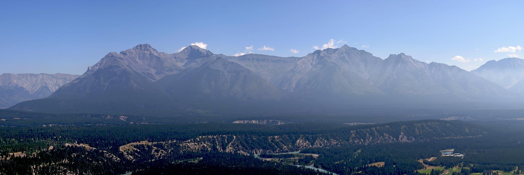View from Tunnel Mountain Viewpoint Banff