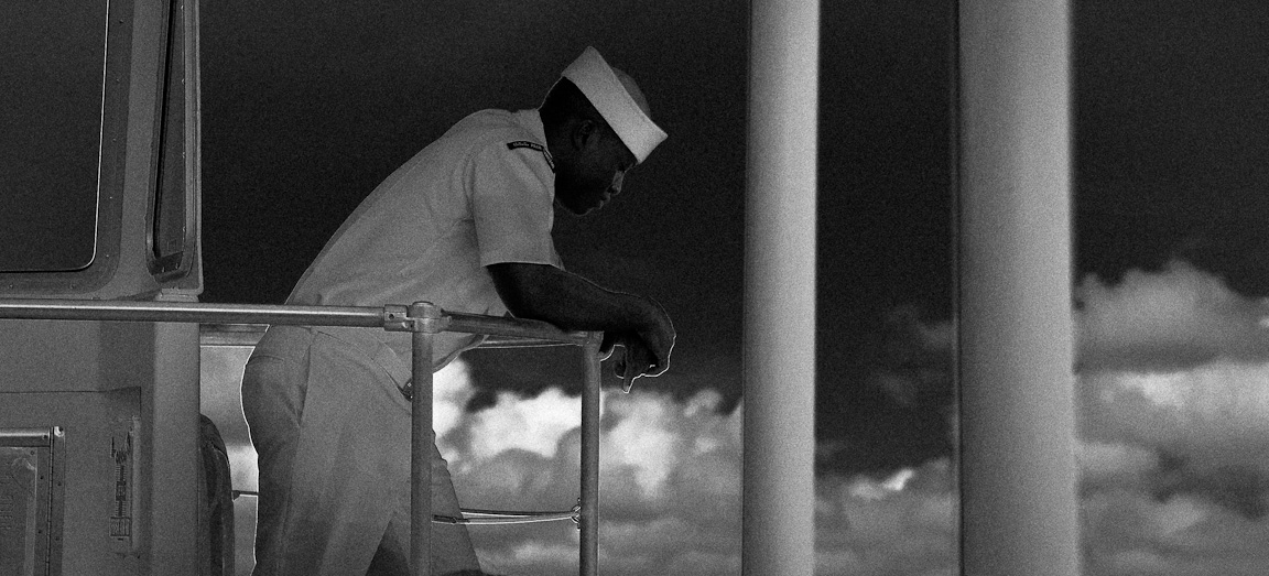 Sailor, USS Arizona Memorial, Oahu, Hawaii