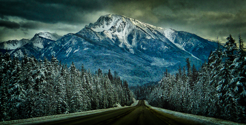 Leaving Glacier National Park, Canada