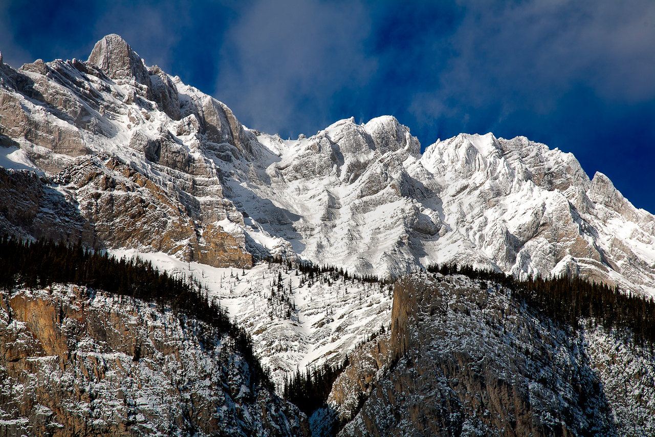 Cascade Mountain up close, Banff