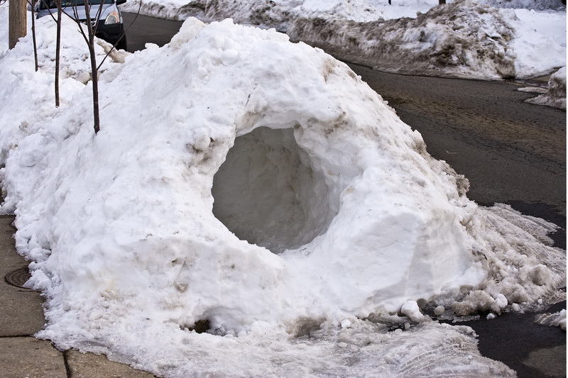 I hope they can hear the snow plows coming!