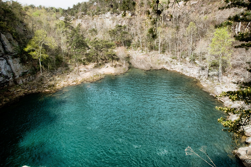 Bottom pool goes under ground