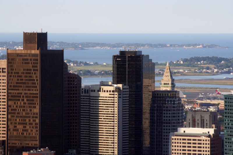 Aerial Photo of Bostons Financial District