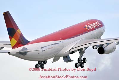 2008 - Avianca's new A330-243 N948AC airline aircraft aviation stock photo #2206
