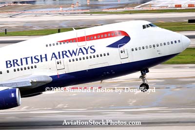 2008 - British Airways B747-436 G-BNLJ departing MIA airline aviation stock photo #2269