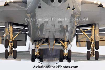 2008 - main landing gear of Atlas Air B747-481BCF N429MC on short final to MIA aviation cargo airline stock photo #2128