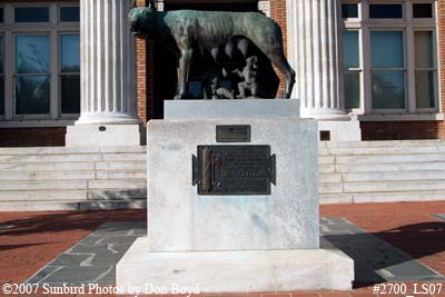 2007 - the Romulus and Remus statue with the Capitoline Wolf, donated by Benito Mussolini landscape stock photo #2700