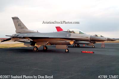2007 - Alabama Air National Guard F-16C Block30F #AF87-0217 City of Dothan military aviation stock photo #2789
