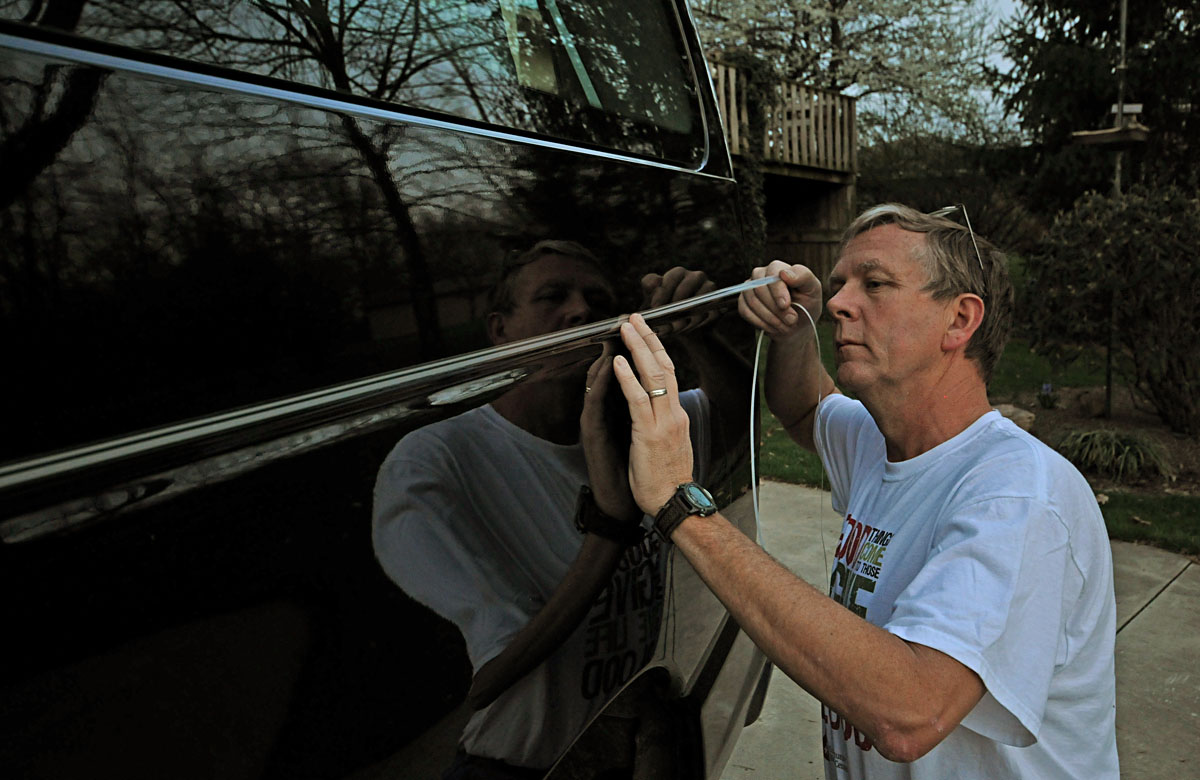 Pinstriping the new van