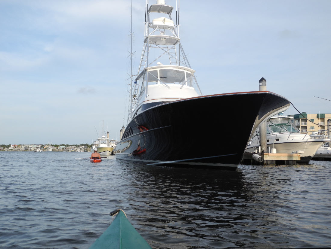 Passing by a shrimp boat