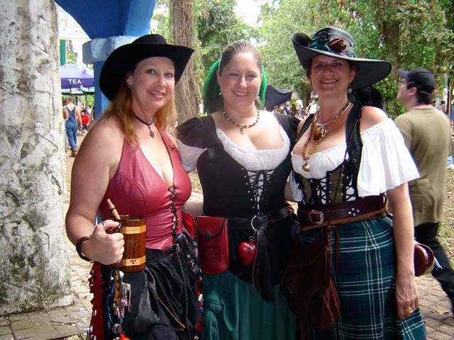 Wilma Bethany and Denise all trying to attract the guys in armor