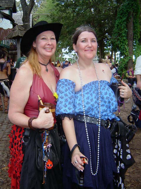Wilma and Tempest enjoy a moment in the shade