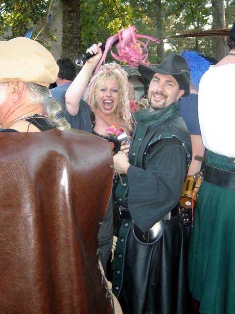 Willow waves her pink flogger!  whos next!