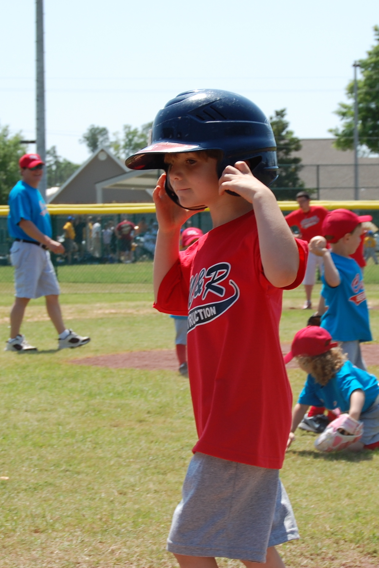 Evan up to Bat