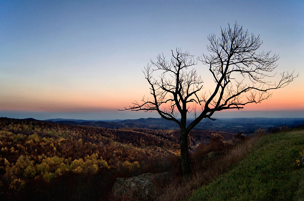 Twilight Along the Skyline Drive, Shenandoah 
