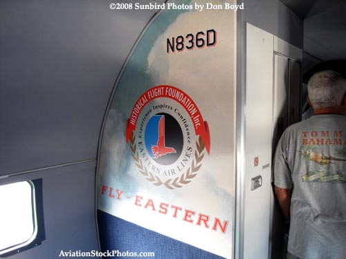2008 - the Historical Flight Foundations restored Eastern Air Lines DC-7B N836D Open House stock photo #10020