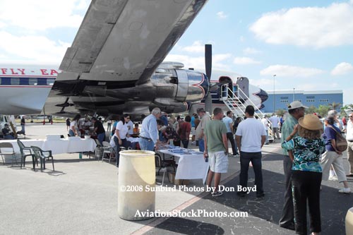 2008 - the Historical Flight Foundations restored Eastern Air Lines DC-7B N836D Open House stock photo #10026