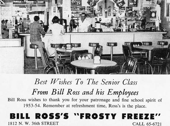 1954 - Bill Rosss Frosty Freeze at 1812 NW 36th Street, Allapattah, Miami