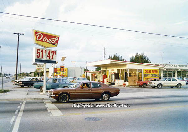 1974 - the Direct Oil gas station at 2915 W. 4th Avenue, Hialeah