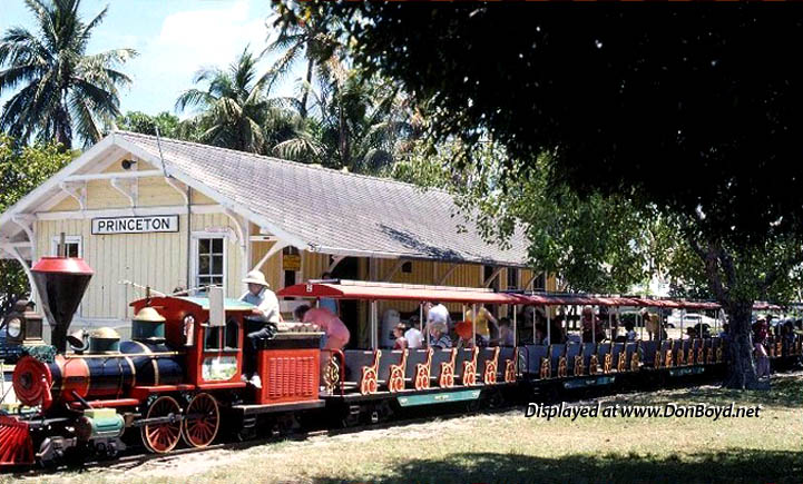 1970s - the Iron Horse scenic railroad miniature train that circled the Crandon Park Zoo on Key Biscayne