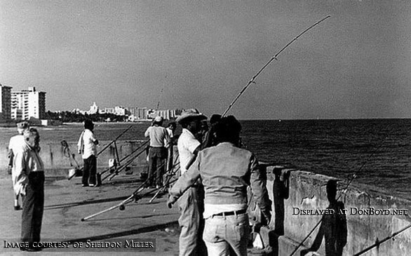 Early 1970s - the end of the fishing pier at Pier Park on South Beach
