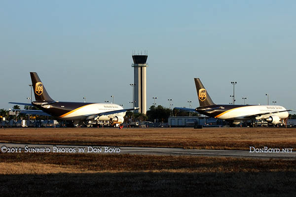 2011 - UPS A-300 and B757 cargo aircraft at St. Petersburg-Clearwater International Airport stock photo #5599