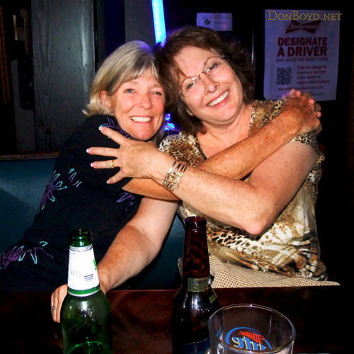 September 2012 - Brenda and Linda keeping their kidneys healthy at Brysons Irish Pub in Virginia Gardens, Florida
