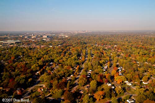 2007 - changing leaves with downtown Nashville in the background